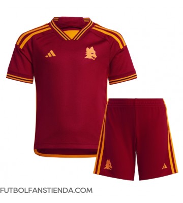AS Roma Primera Equipación Niños 2023-24 Manga Corta (+ Pantalones cortos)